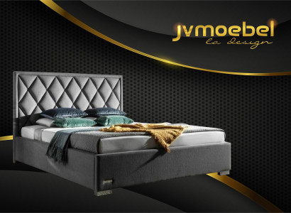 Designer bed textile bedroom design furniture luxury beds upholstered frame new